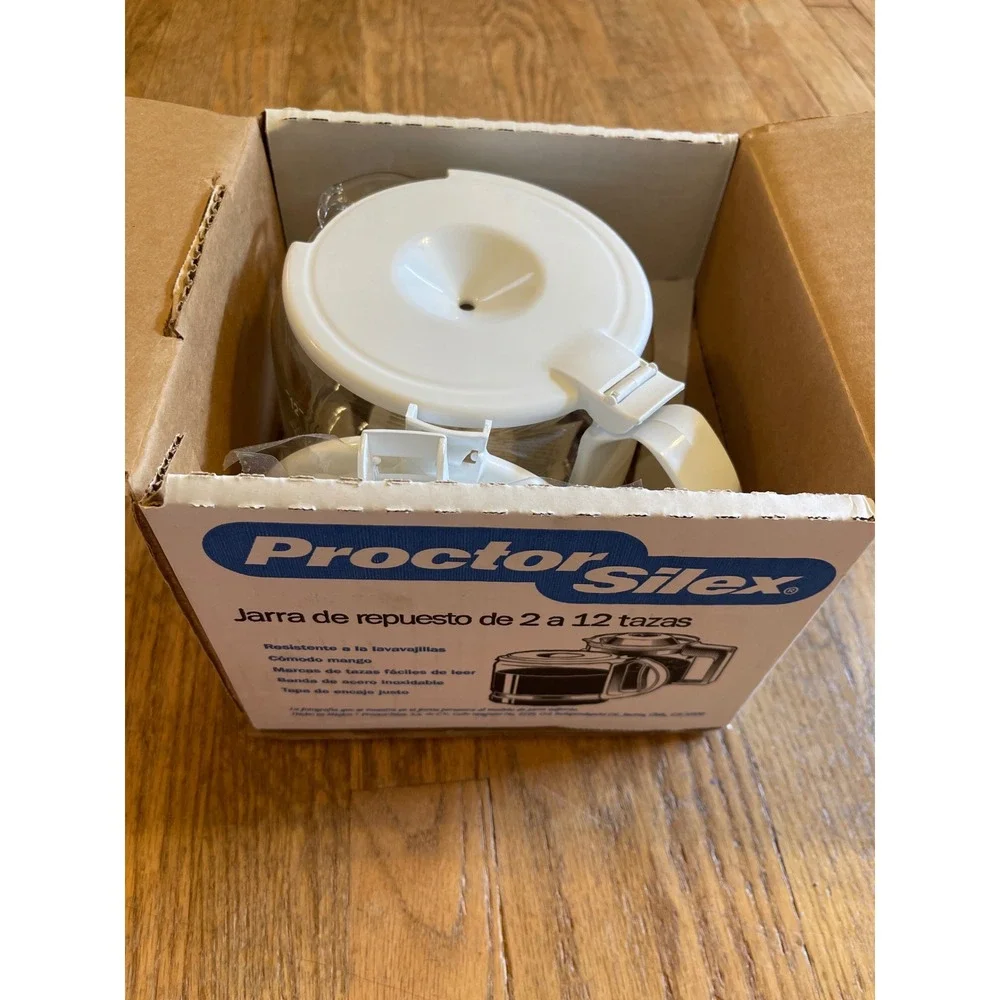 NEW Proctor Silex 2-12 cup Replacement Coffee Carafe White Glass 88060